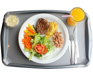 bandeja fast food alimentos