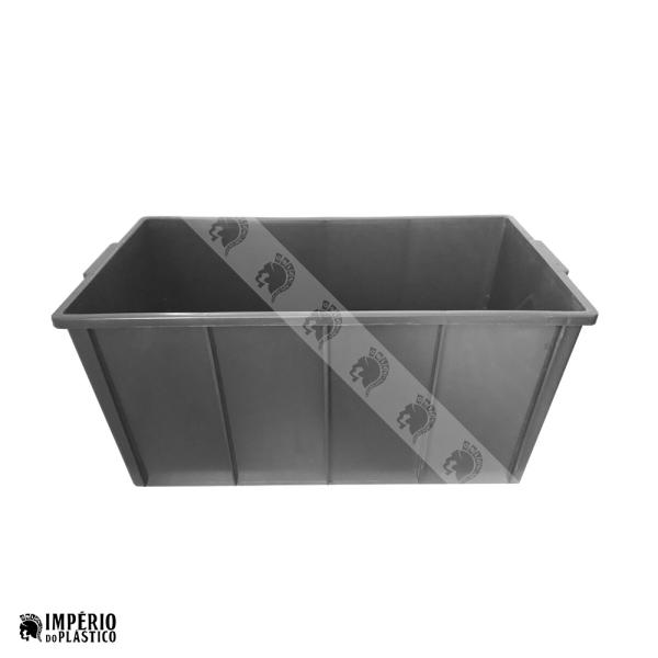 caixa plastica fechada 70 litros