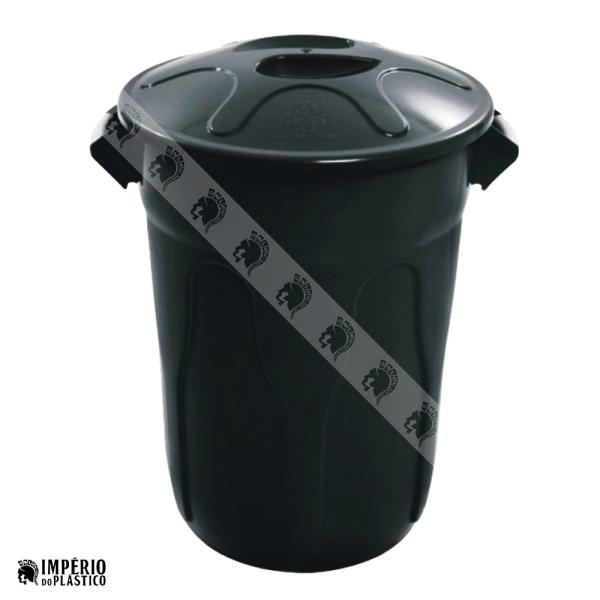 cestos plasticos 60l com tampa