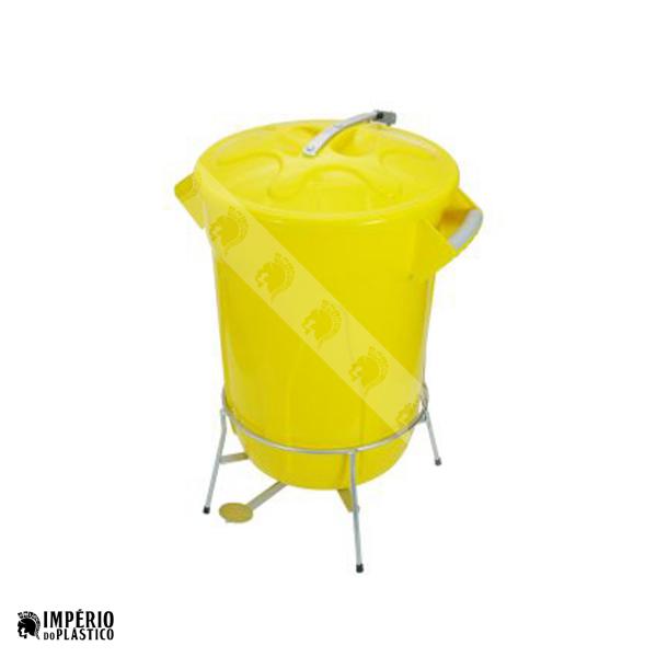 lixeira redonda 50l pedal