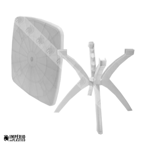mesa plastica desmontavel quadrada