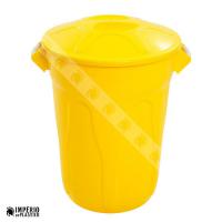 cesto plastico 40l com tampa